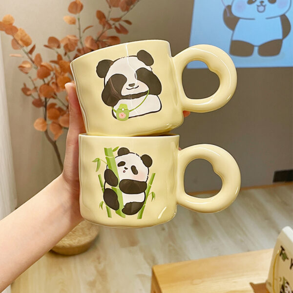 Cutey Ceramic Panda Mug (With Spoon) - Image 5