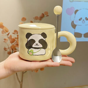 Cutey Ceramic Panda Mug (With Spoon)
