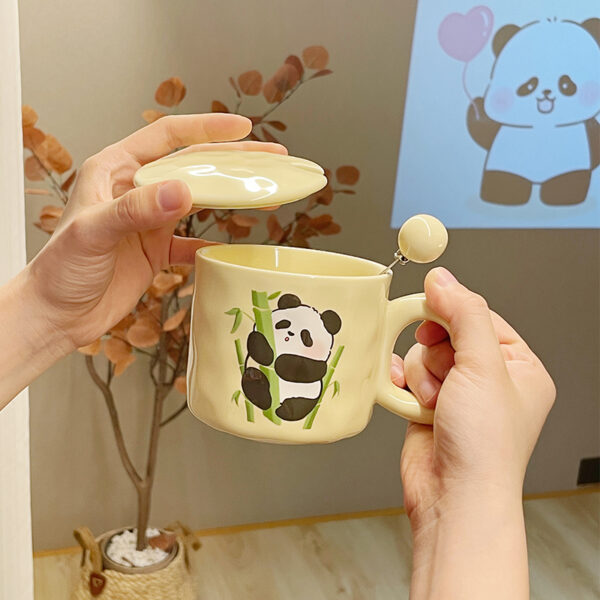 Cutey Ceramic Panda Mug (With Spoon) - Image 4