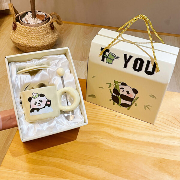 Cutey Ceramic Panda Mug (With Spoon) - Image 9