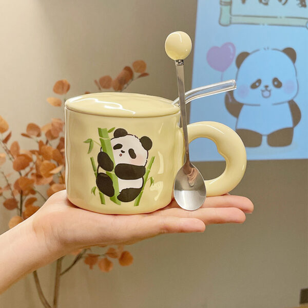 Cutey Ceramic Panda Mug (With Spoon) - Image 7