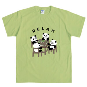 Panda T-Shirt | Four Pandas Playing Mahjong