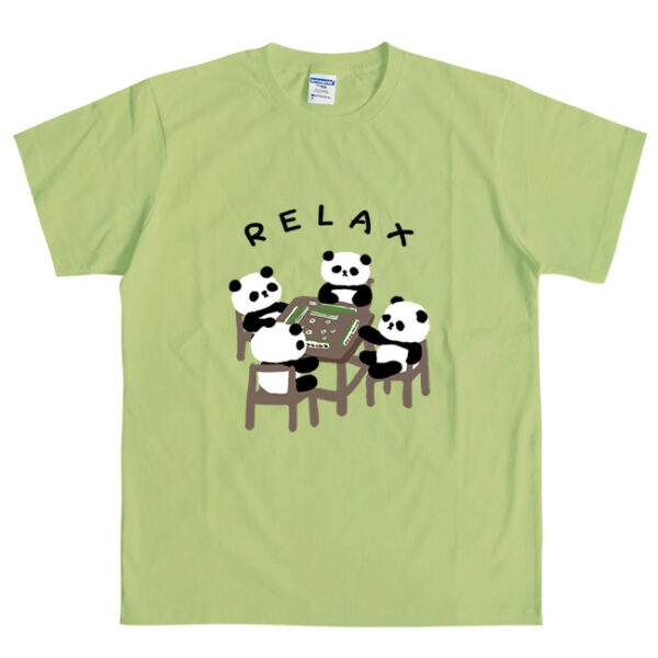Panda T-Shirt | Four Pandas Playing Mahjong