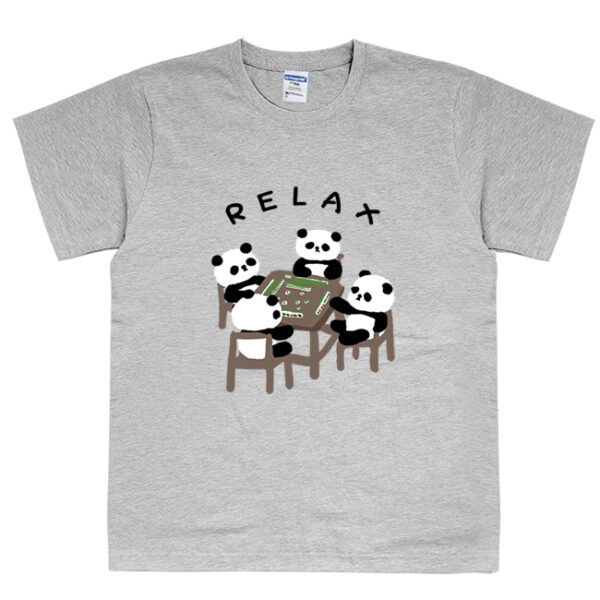 Panda T-Shirt | Four Pandas Playing Mahjong - Image 4