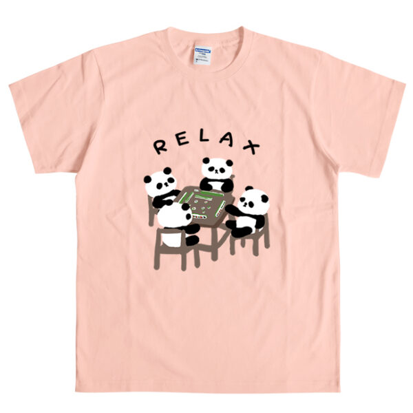 Panda T-Shirt | Four Pandas Playing Mahjong - Image 2