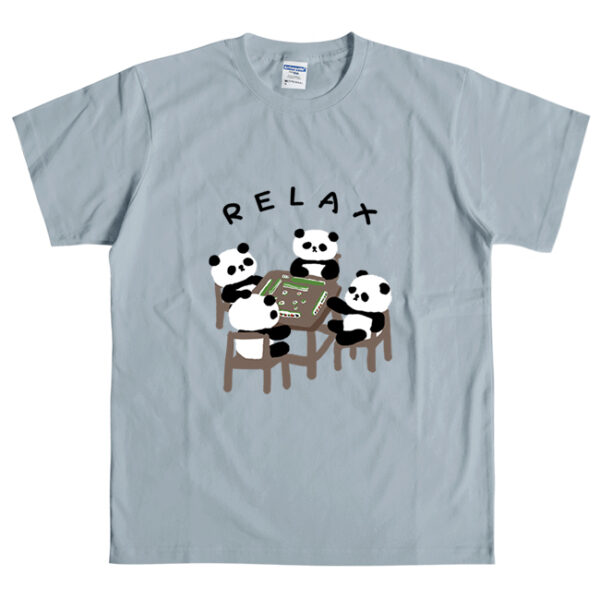 Panda T-Shirt | Four Pandas Playing Mahjong - Image 7